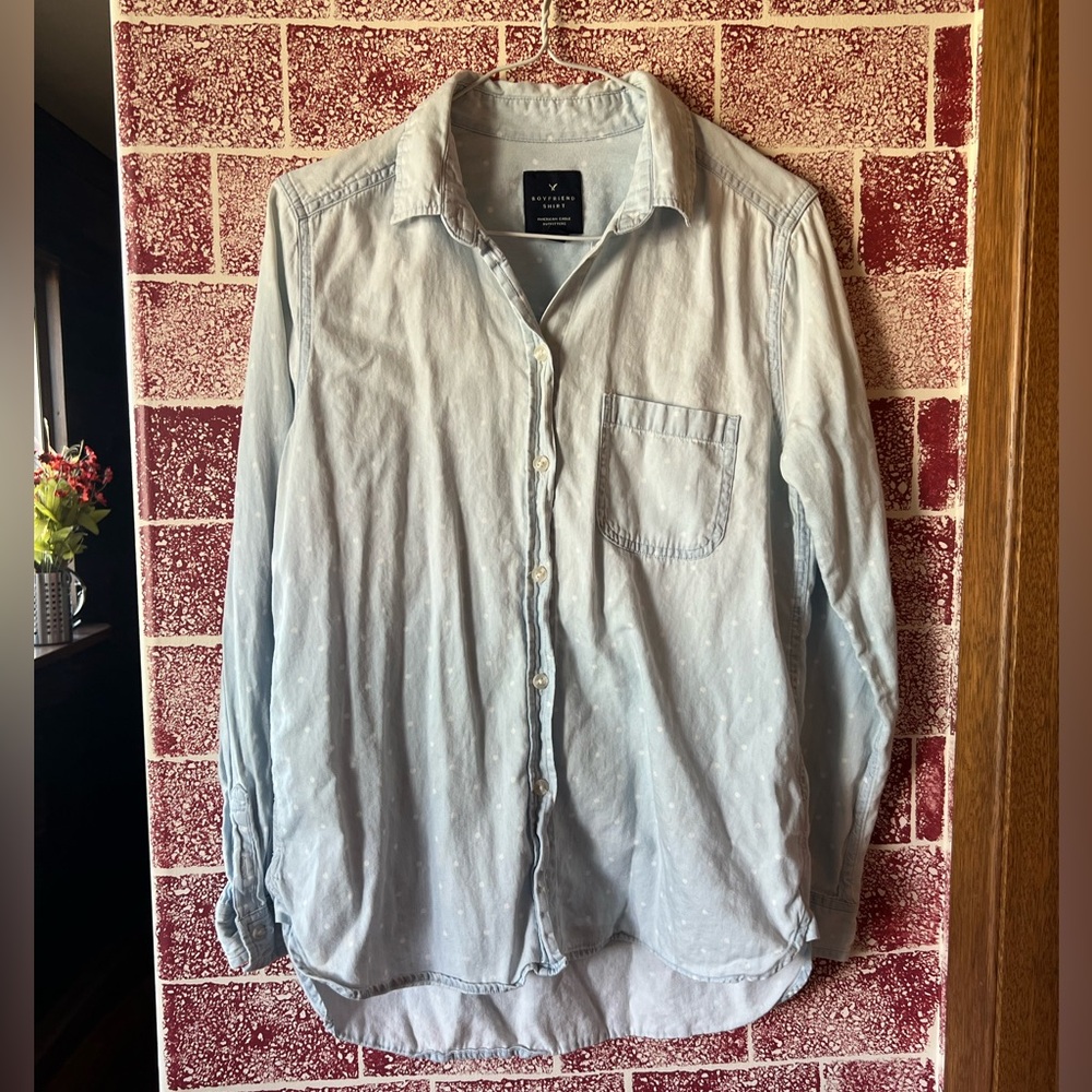 AE Light Wash Chambray Shirt